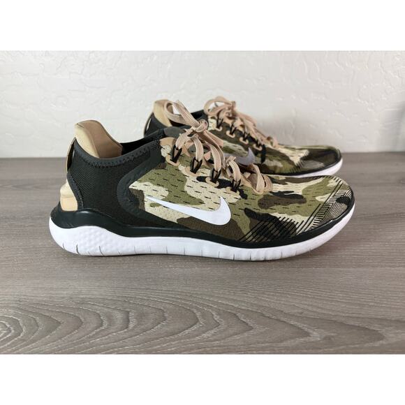 Nike Free RN 2018 GPX Sequoia White-White Men's Shoe Size 9 EU 42.5 AT9976-301 - Picture 1 of 8